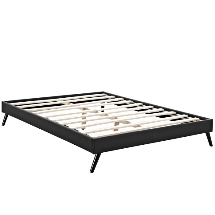 Carson Carrington Storfors Wood Queen-size Platform Bed with Round Splayed Legs - Chic Decora