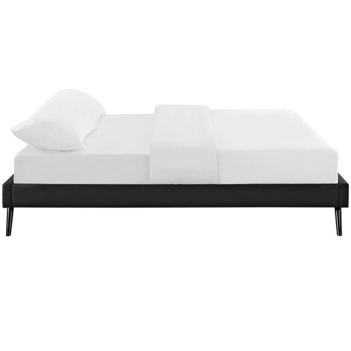 Carson Carrington Storfors Wood Queen-size Platform Bed with Round Splayed Legs - Chic Decora