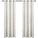 Cartago Insulated Woven Room Darkening Blackout Grommet Top Curtain Panel Pair (Set of 2) - Chic Decora