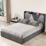 Cassendra Upholstered Slat Storage Bed - Chic Decora