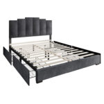 Cassonia Upholstered Platform Storage Bed - Chic Decora