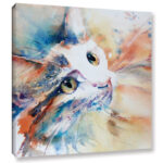 Cat 14 by Liz Chaderton Painting on Canvas - Chic Decora