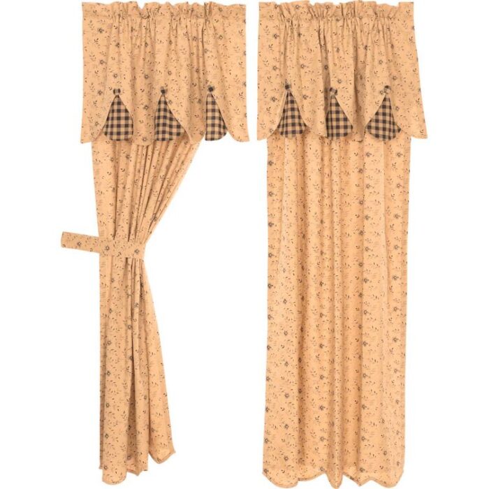 Caudell Cotton Blend Curtain Pair (Set of 2) - Chic Decora