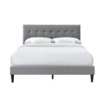 Caughey Upholstered Platform Bed - Chic Decora