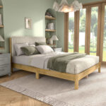 Caulder Upholstered Platform Bed - Chic Decora