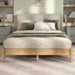 Caulder Upholstered Platform Bed - Chic Decora