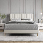 Cedell Upholstered Wingback Bed - Chic Decora