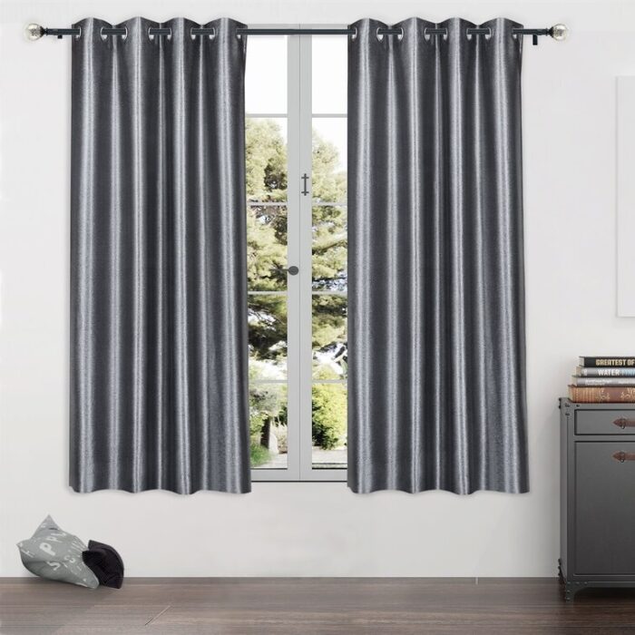 Ceevah Polyester Blackout Curtain Pair (Set of 2) - Chic Decora