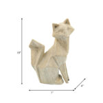 Ceramic Abstract Fox Animal Figurine - Chic Decora