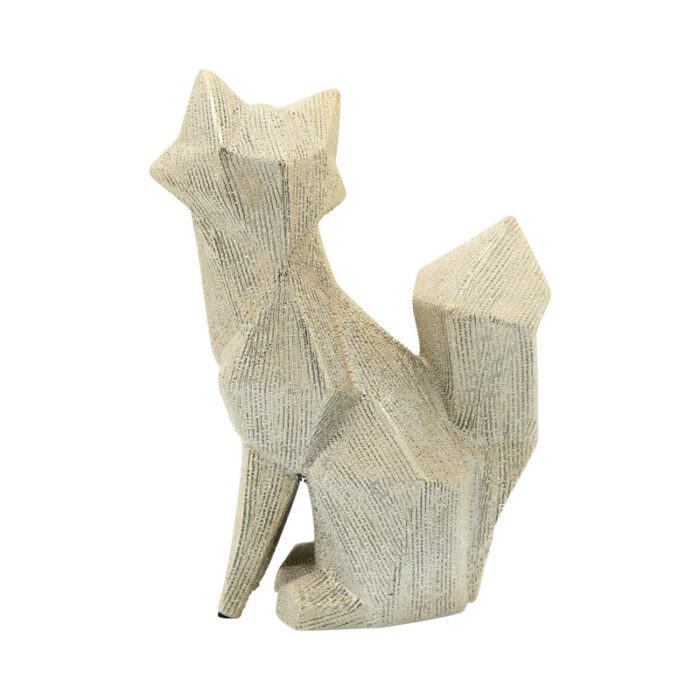 Ceramic Abstract Fox Animal Figurine - Chic Decora