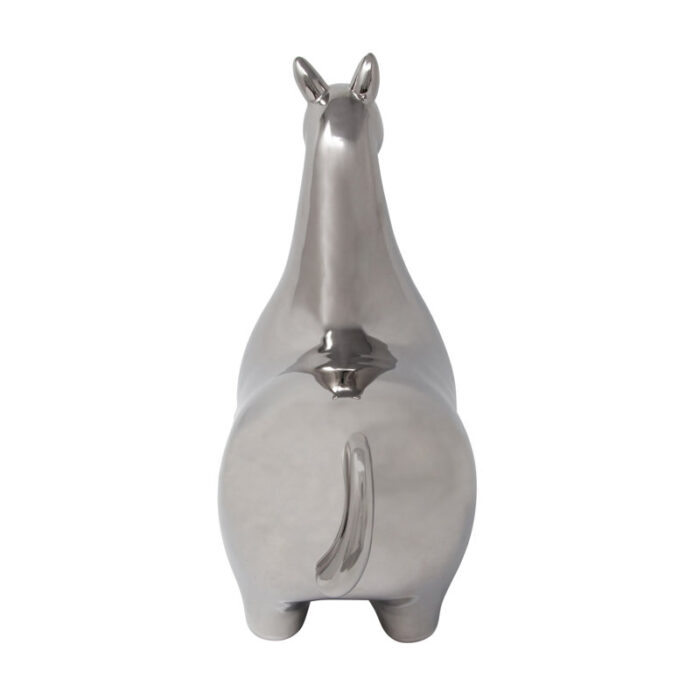 Ceramic Art Deco Horse, 13 x 7.25 x 14.5 Inches - Chic Decora