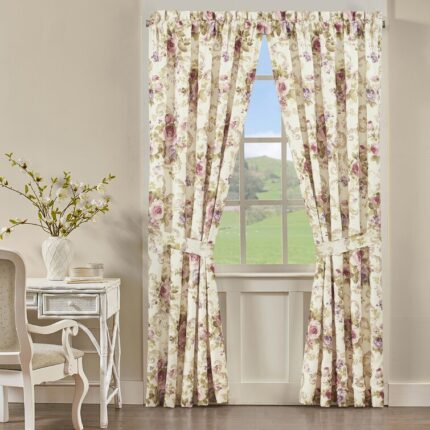 Bethany Polyester Semi Sheer Curtain Pair (Set of 2) - Chic Decora