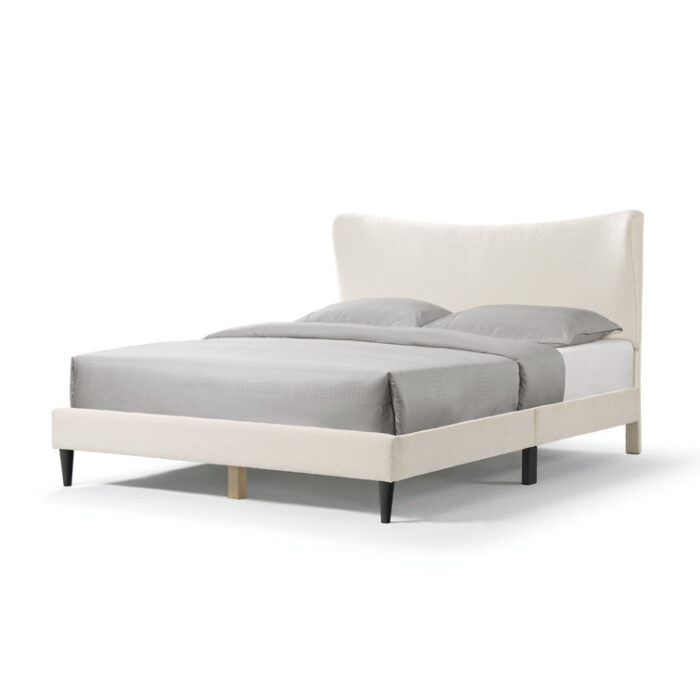 Chanikya Upholstered Wingback Bed - Chic Decora