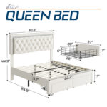 Chantaya Upholstered Platform Storage Bed - Chic Decora