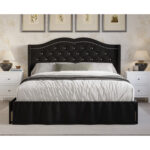 Charland Upholstered Wingback Storage Bed - Chic Decora