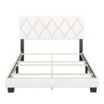 Charlat Upholstered Faux Leather Platform Bed - Chic Decora