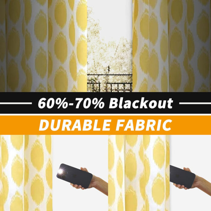 Charmayne Polyester Room Darkening Curtain Pair (Set of 2) - Chic Decora