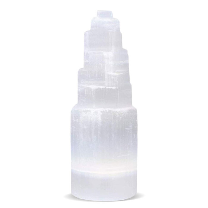 Charneco Selenite Crystal Skyscraper Tower, for Meditation & Best for Gift - Chic Decora