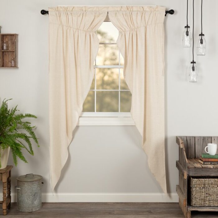 Chiana Cotton Blend Room Darkening Curtain Panel Pair (Set of 2) - Chic Decora