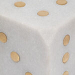 Chic Marble Dice, Exquisite Craftsmanship, Ideal for Modern Spaces – 4″ x 4″ x 4″ - Chic Decora