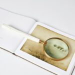 Chiseled Bone Magnifying Glass - Chic Decora