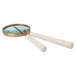 Chiseled Bone Magnifying Glass - Chic Decora