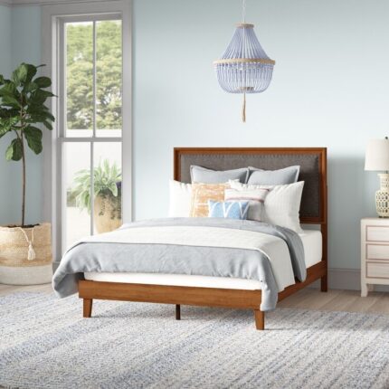 Upholstered Slat Bed - Chic Decora