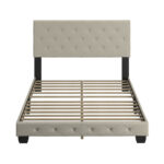 Chloe Linen Upholstered Platform Bed Frame - Chic Decora