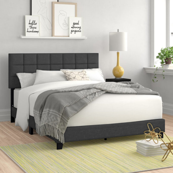 Christiano Upholstered Standard Bed - Chic Decora