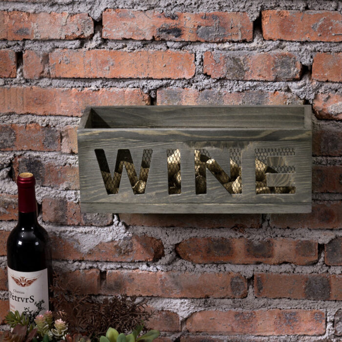 Christifer Text & Numbers Decorative Wine Cork Holder - Chic Decora