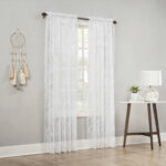 Roxann Lace Semi Sheer Curtain Pair (Set of 2) - Chic Decora