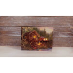 Cimino – Cabin Life 8 x 6 Mini Lighted Easel Back Canvas - Chic Decora