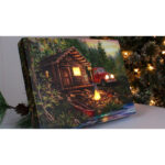 Cimino – Cabin Life 8 x 6 Mini Lighted Easel Back Canvas - Chic Decora