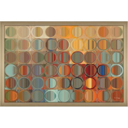 Circles and Squares 15 by Mark Lawrence – Graphic Art on Canvas - Chic Decora