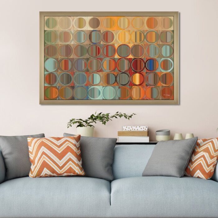 Circles and Squares 15 by Mark Lawrence – Graphic Art on Canvas - Chic Decora