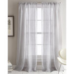 City Sky Polyester Sheer Curtain Pair (Set of 2) - Chic Decora