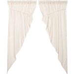 Clare Cotton Semi Sheer Curtain Pair (Set of 2) - Chic Decora