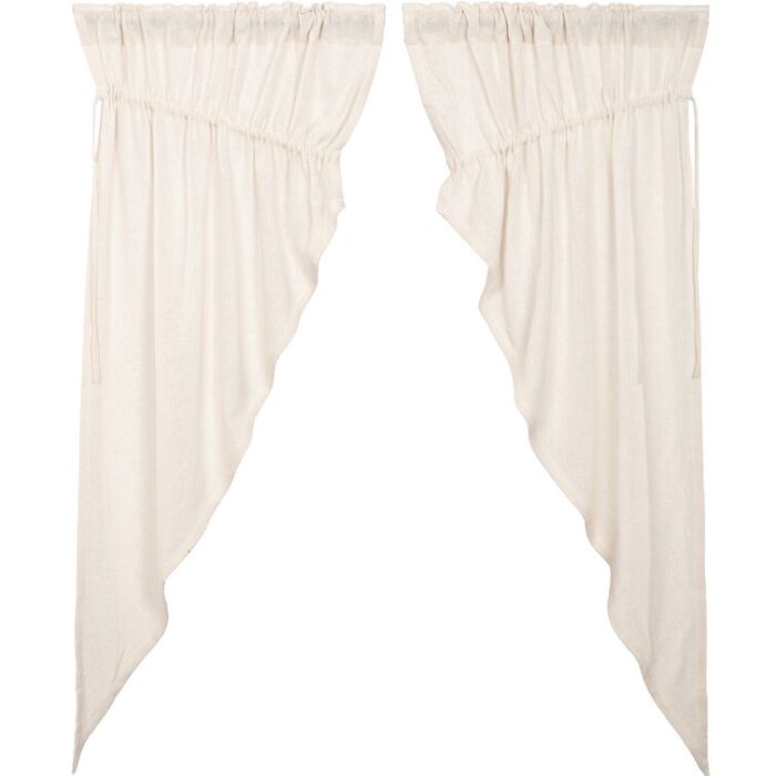 Clare Cotton Semi Sheer Curtain Pair (Set of 2) - Chic Decora