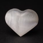 Clear Selenite Crystal Heart - Chic Decora