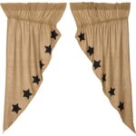 Clements Cotton Semi Sheer Curtain Pair (Set of 2) - Chic Decora