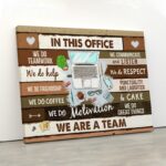 Computers – In This Office We Are A Team Gallery Wrapped Canvas - Chic Decora