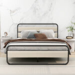 Connan Upholstered Metal Open-Frame Bed - Chic Decora