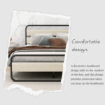 Connan Upholstered Metal Open-Frame Bed - Chic Decora