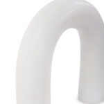 Contemporary Matte White Marble Uni Sculpture - Chic Decora