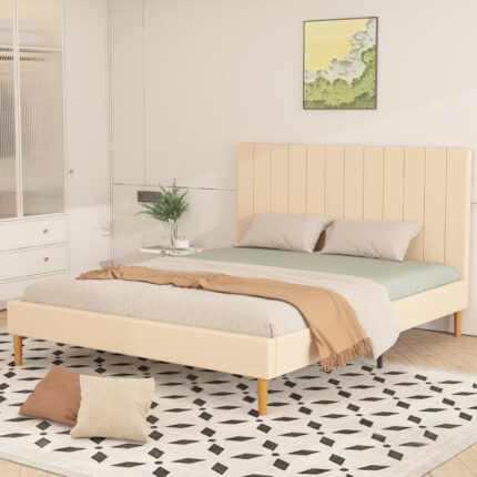 Kelwyn Upholstered Platform Storage Bed - Chic Decora