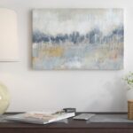 Cool Gray Horizon II by Jennifer Goldberger – Wrapped Canvas Painting Print - Chic Decora