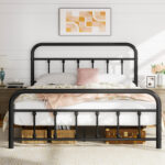 Corbon Metal Platform Bed - Chic Decora