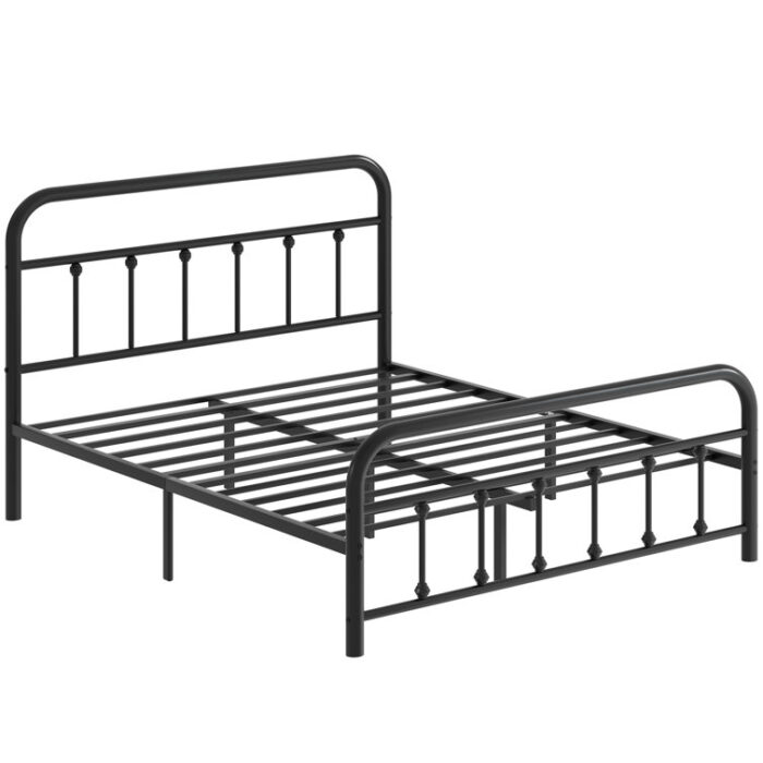 Corbon Metal Platform Bed - Chic Decora