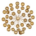 Cosmoliving By Cosmopolitan Gold Metal Modern Sculpture, Abstract - Chic Decora