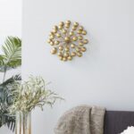 Cosmoliving By Cosmopolitan Gold Metal Modern Sculpture, Abstract - Chic Decora